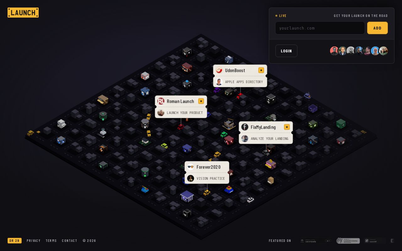 Screenshot of launch.cab