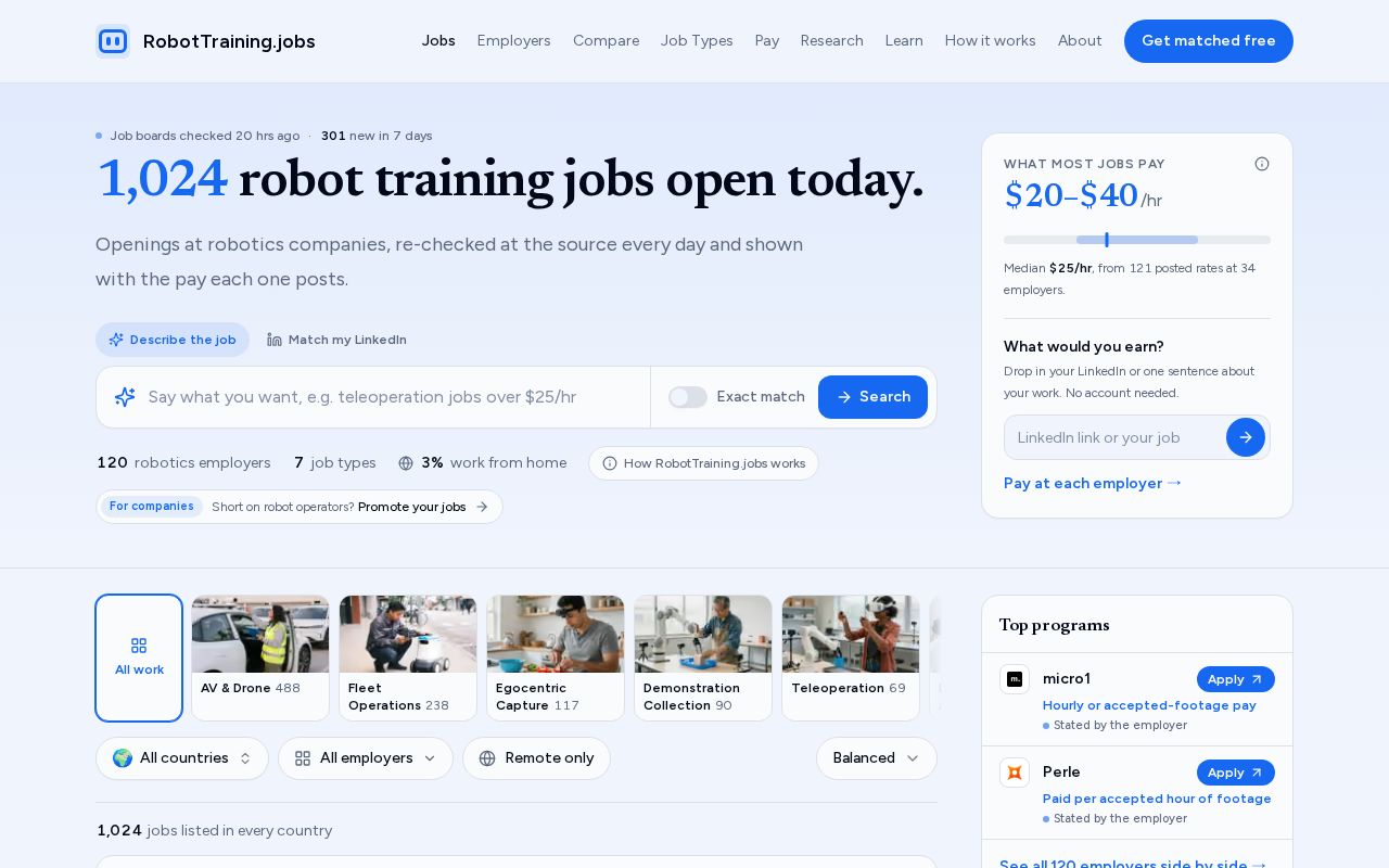 Screenshot of RobotTraining.jobs
