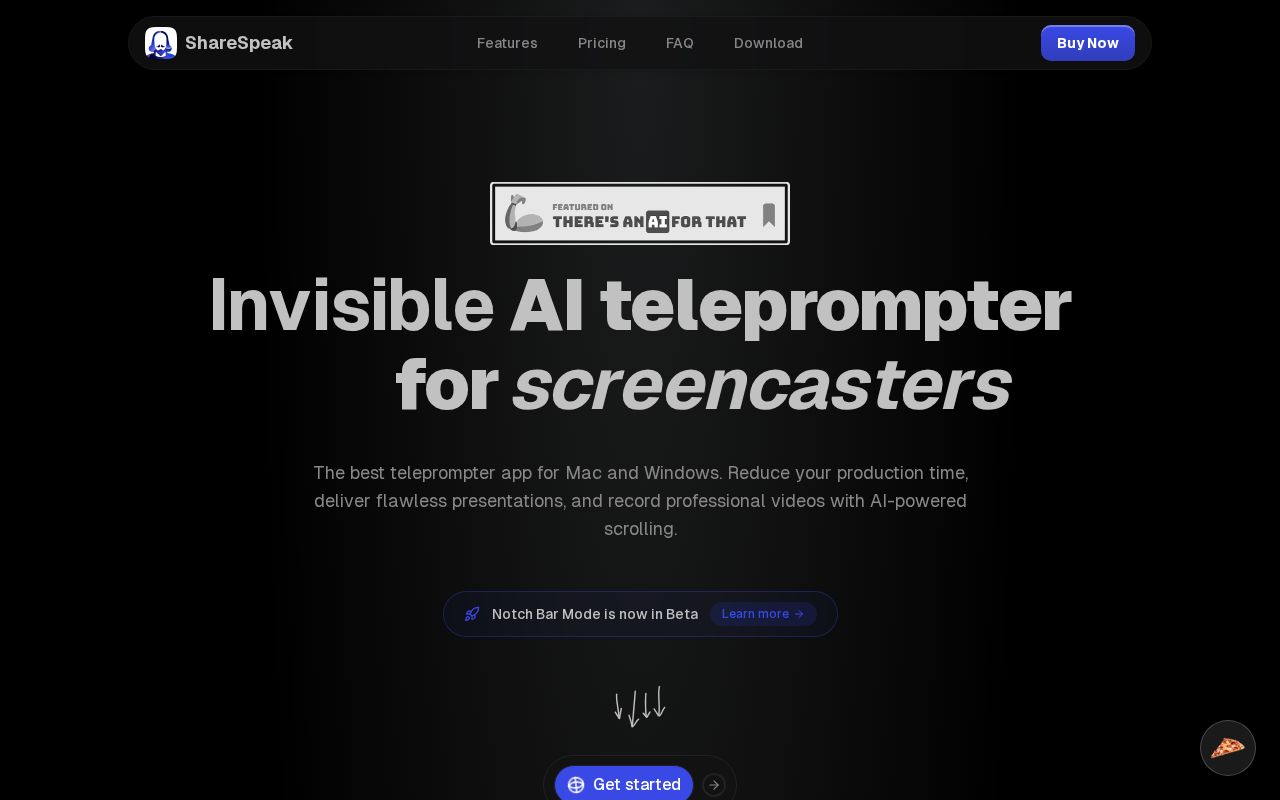 Screenshot of ShareSpeak