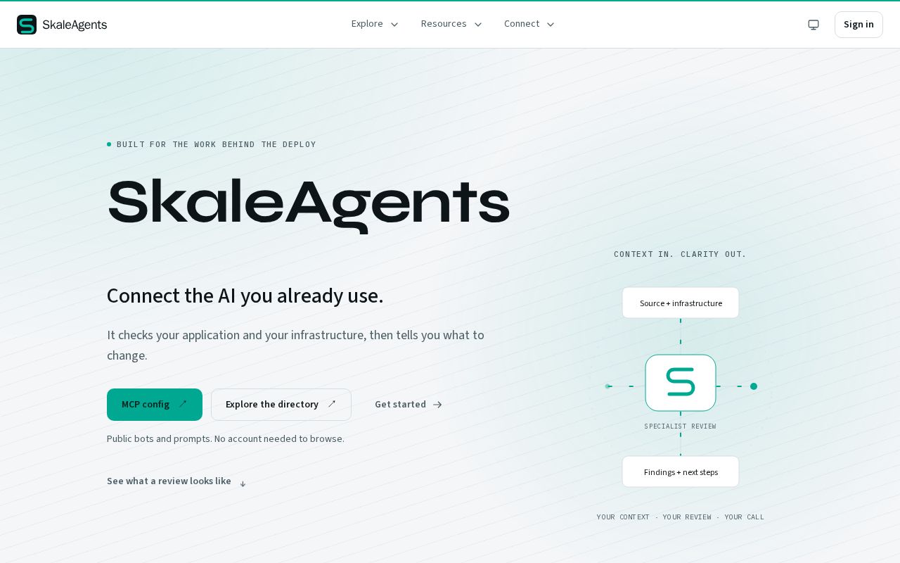 Screenshot of SkaleAgents