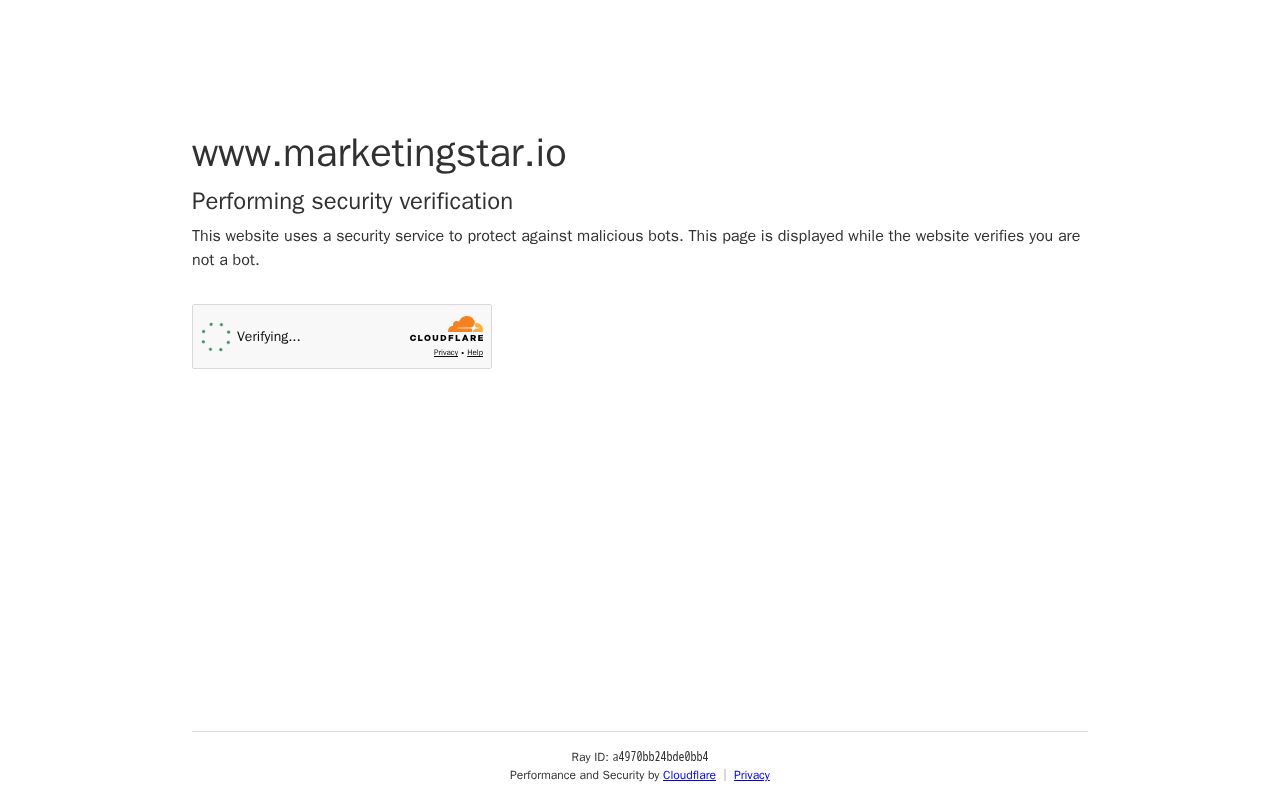 Screenshot of Marketing Star