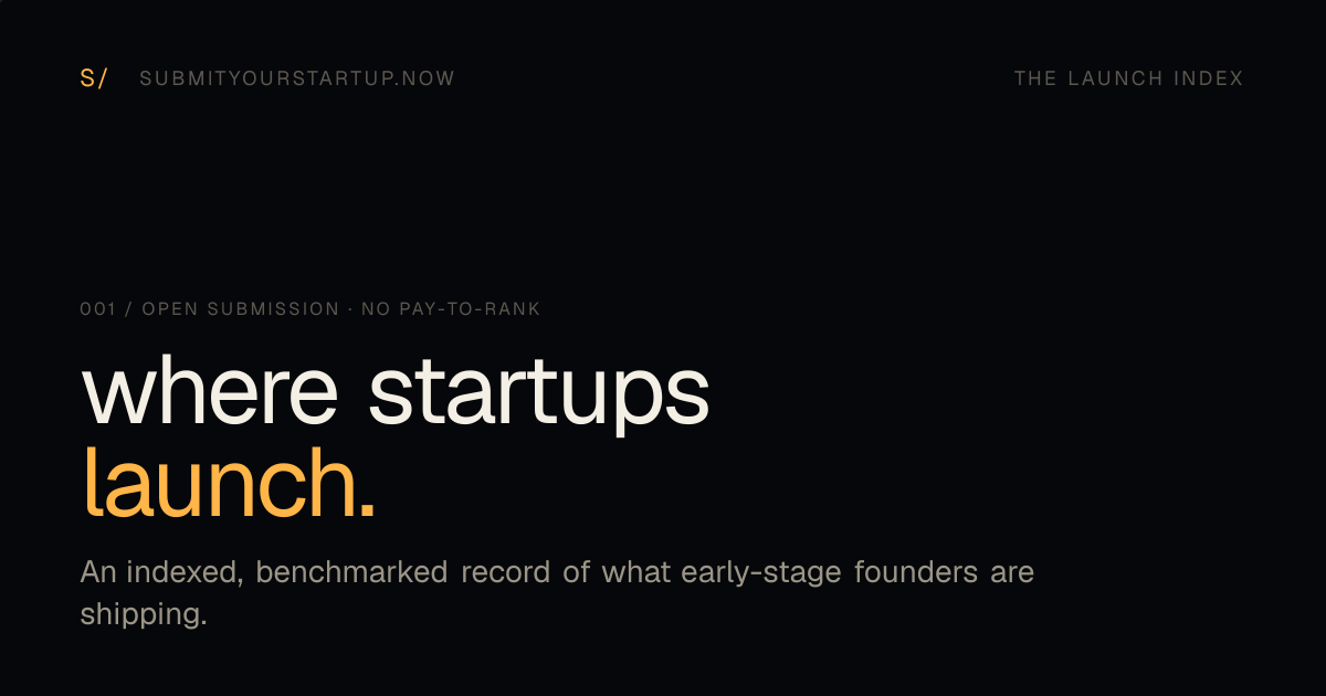 Screenshot of Submit Your Startup
